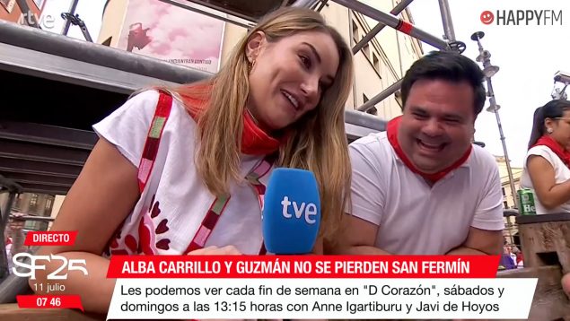 Alba Carrillo en Vive San Fermín. (RTVE)