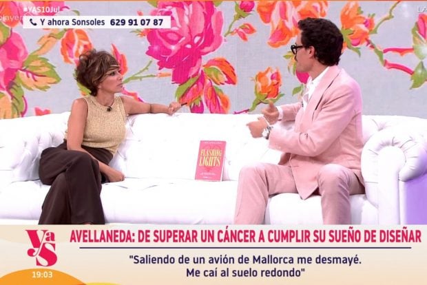 Juan Avellaneda en el plató de 'Y ahora Sonsoles' (Atresmedia).