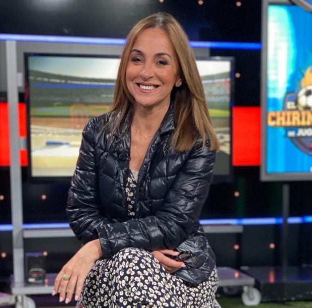 La periodista Carme Barceló en el plató de El Chiringuito de Jugones (Facebook).