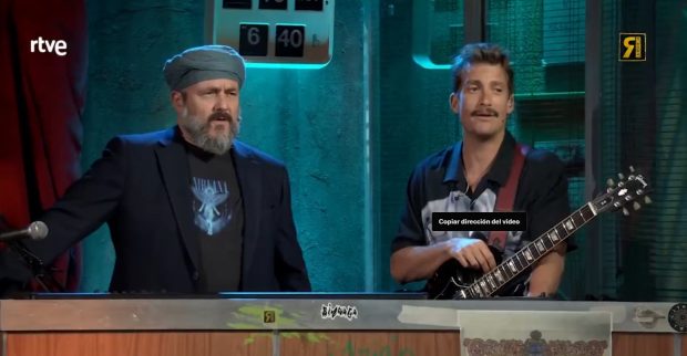 Ricardo Castella y Grison en el plató de La Revuelta (RTVE).