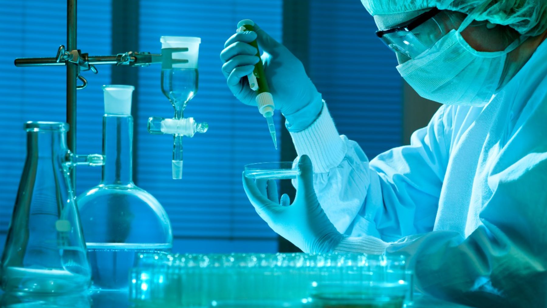 Un laboratorio de investigación contra el cáncer.