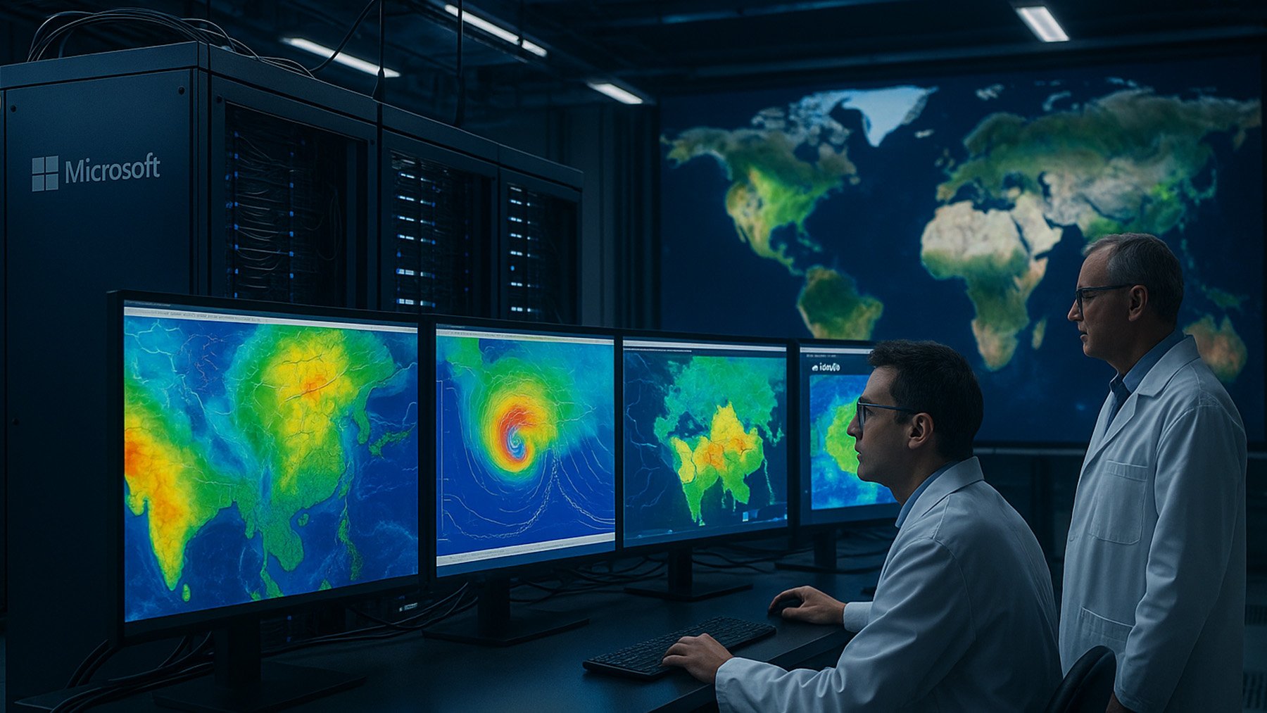 Supuesto centro de datos meteorológicos. Foto: ilustración propia.