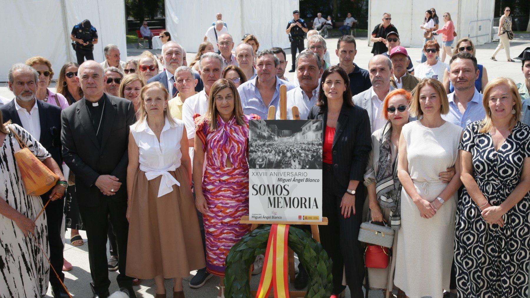 Acto de homenaje a Miguel Ángel Blanco en Santander. (Foto: Europa Press)