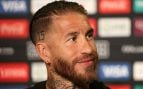 Sergio Ramos, en una rueda de prensa. (Getty Images)