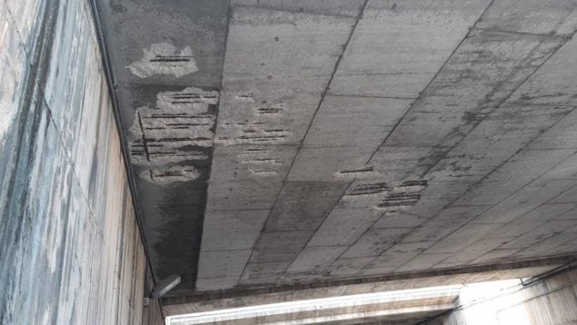 Empiezan las obras «por deterioro evidente» del puente de Vía de Cintura a la altura de Eusebi Estada