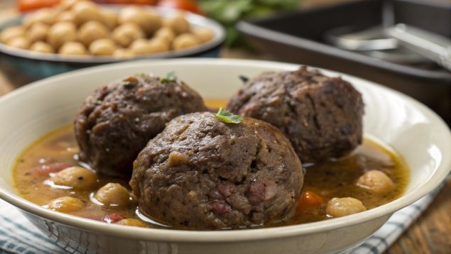 Pelotas de cocido, comida, gastronomía