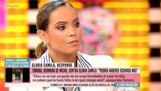 Gloria Camila, colaboradora de Fiesta. (Mediaset)