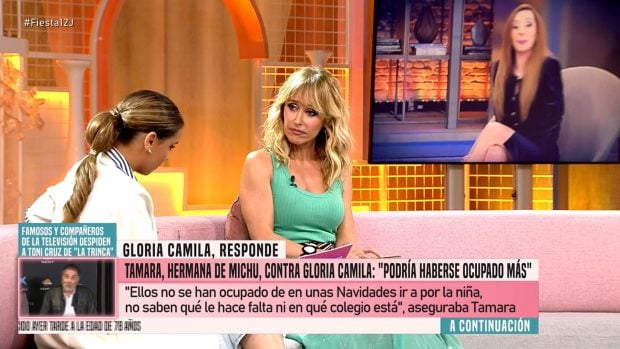 Gloria Camila y Emma García en Fiesta. (Mediaset)