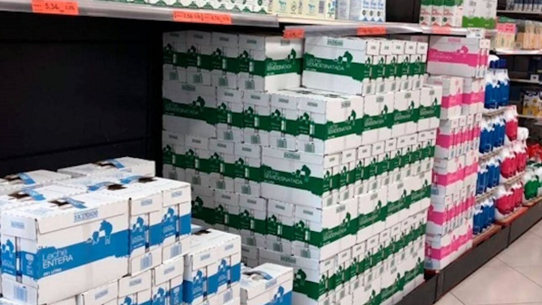 Leche de Mercadona.