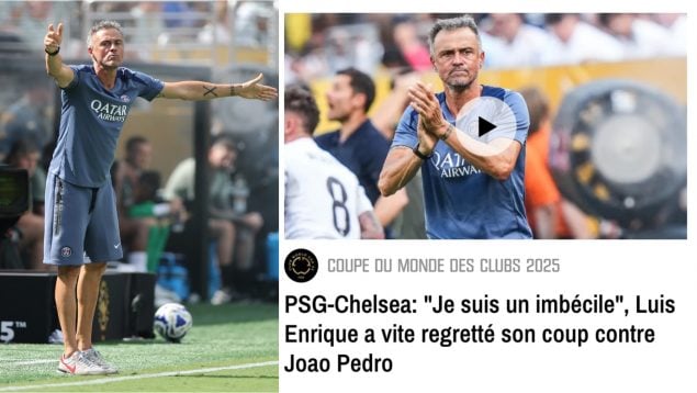 Luis Enrique, prensa francesa