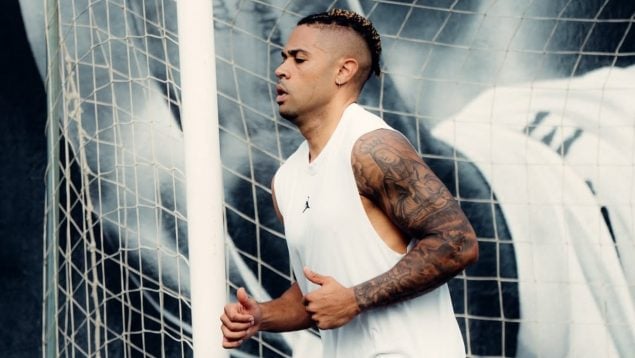 Mariano Díaz, en un entrenamiento.