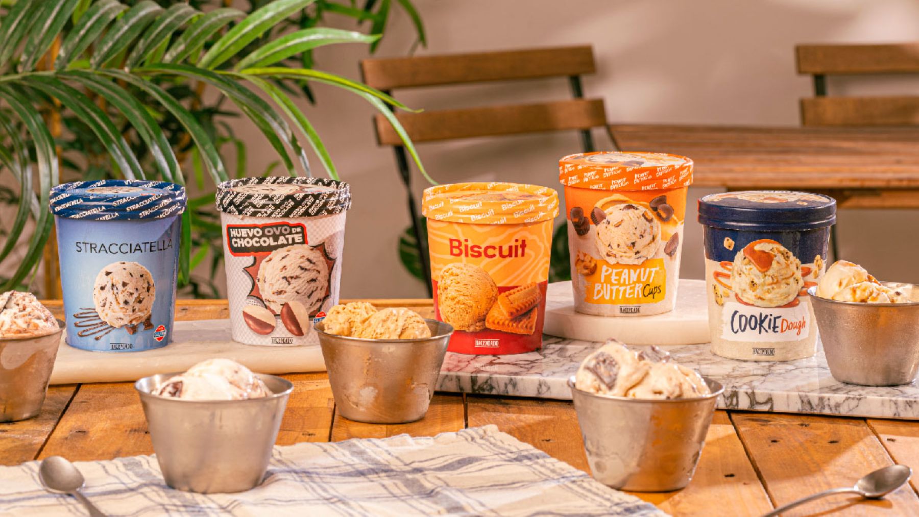 Tarrinas de helado de Mercadona.