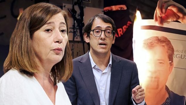 El PSOE de Armengol y Negueruela calla ante el ataque vandálico de Arran a la Conselleria de Turismo