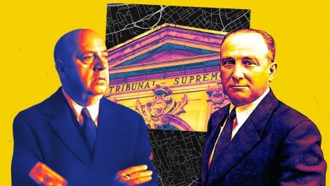 Indalecio Prieto y Francisco Largo Caballero.