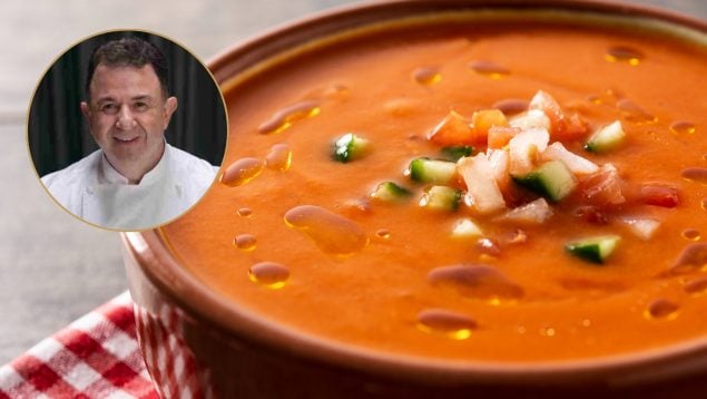 Martín Berasategui y gazpacho