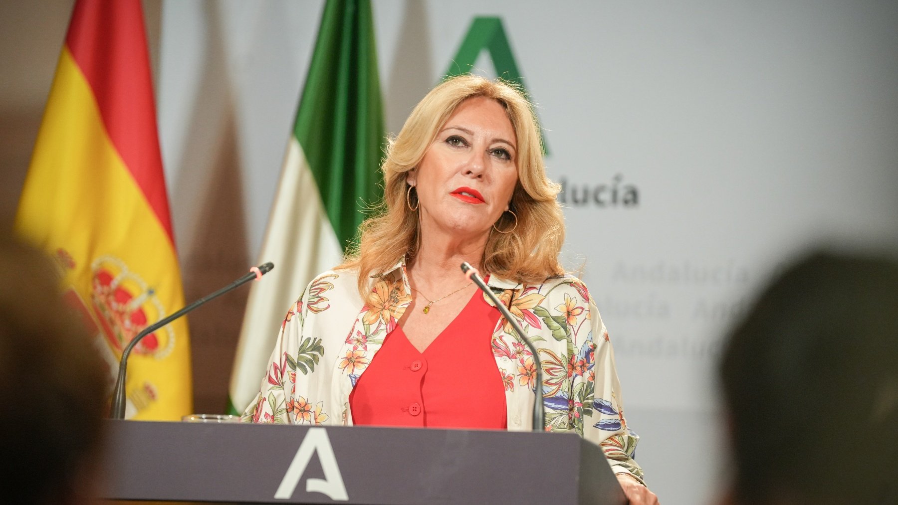 La consejera portavoz de la Junta de Andalucía, Carolina España. (Europa Press)