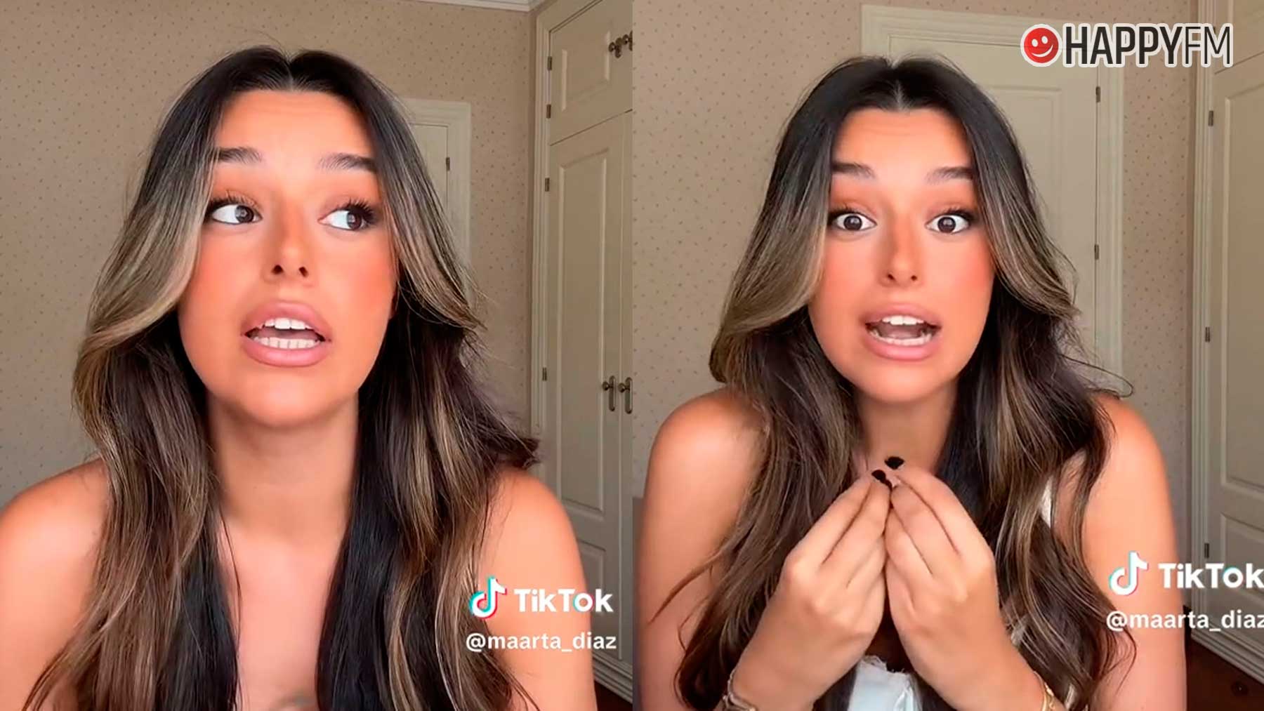 Marta Díaz en su cuenta de TikTok.