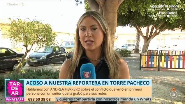 Andrea Herrero, reportera de 'Tardear'.
