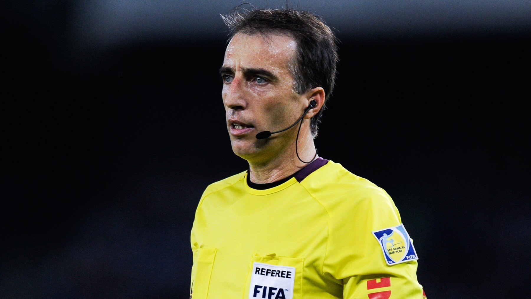 Borbalán dirigiendo un partido de Liga. (Getty)