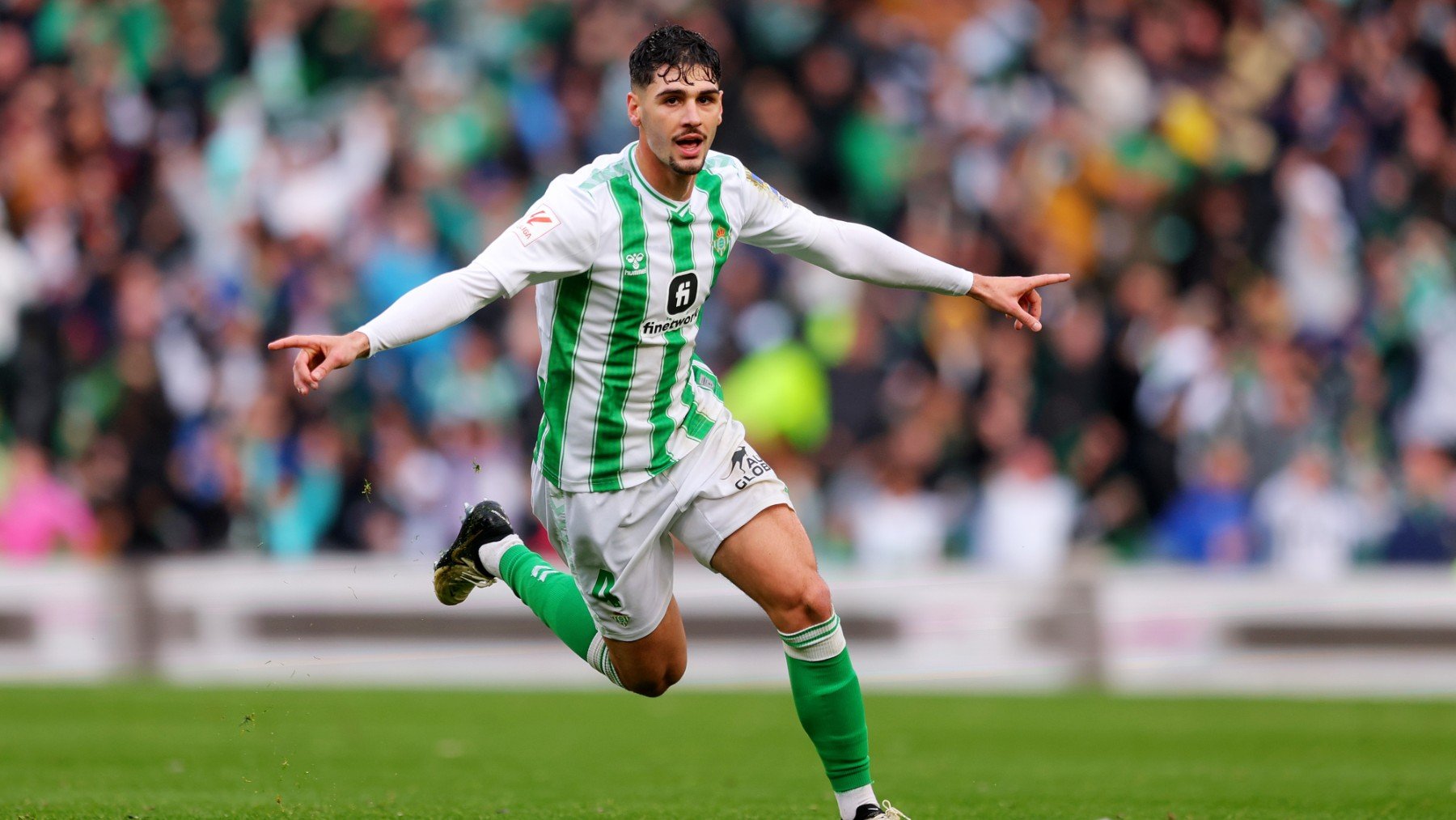 Cardoso celebra un gol con el Betis. (Getty)