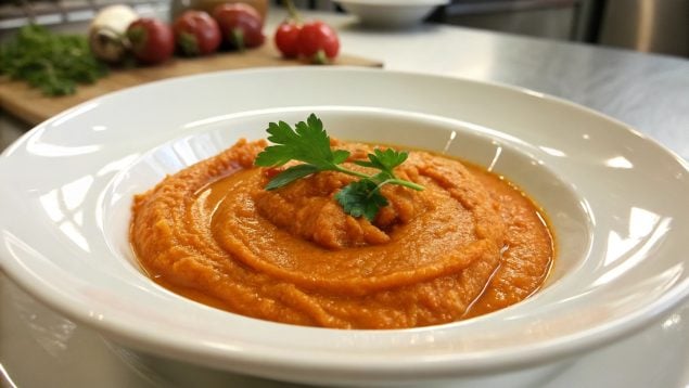 Ajo colorao, comida, cocina