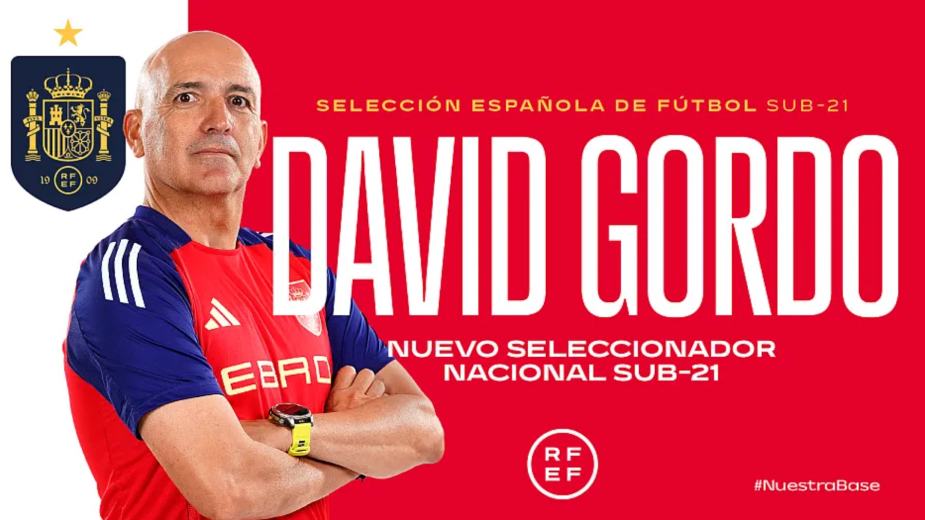 David Gordo como nuevo seleccionador sub-21. (RFEF)