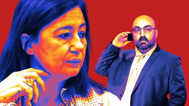 Francina Armengol y Koldo García.