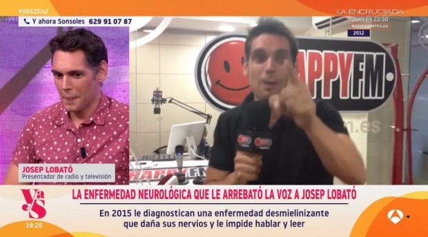Josep Lobató en el plató de Y ahora Sonsoles (Atresmedia).