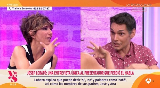 Sonsoles Ónega y Josep Lobató en Y ahora Sonsoles (Atresmedia).