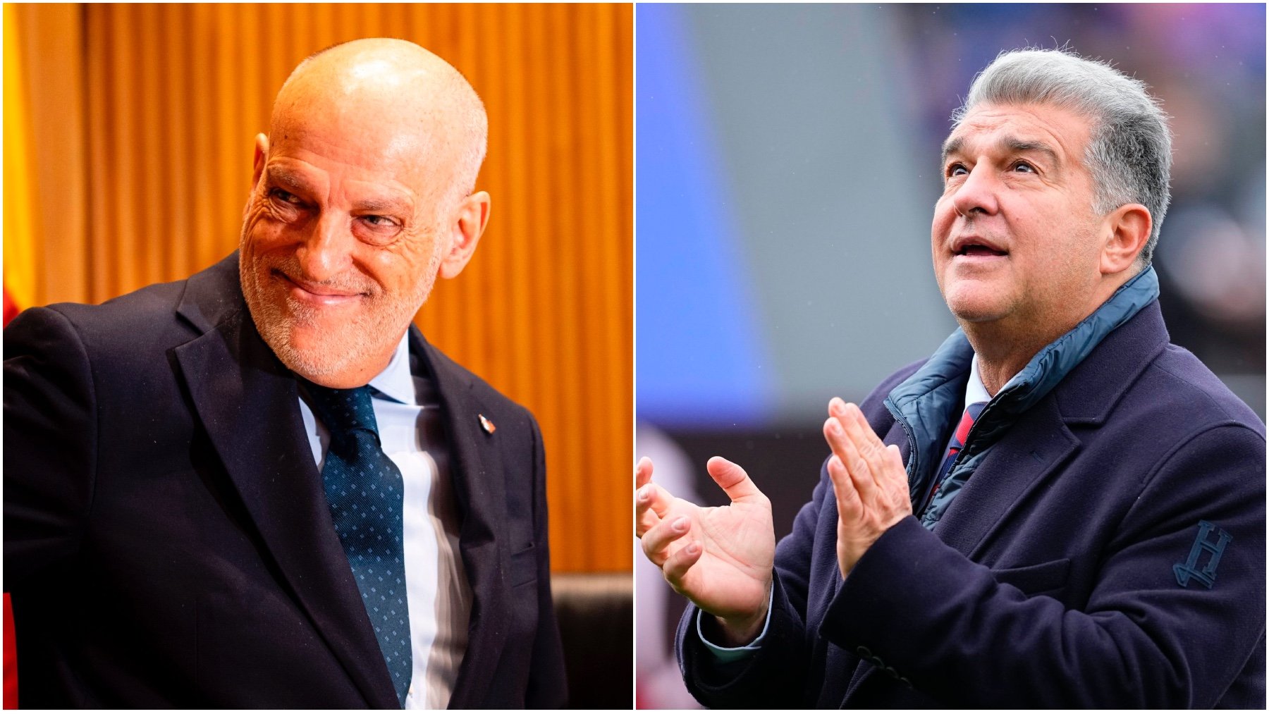 Javier Tebas y Joan Laporta. (EP)