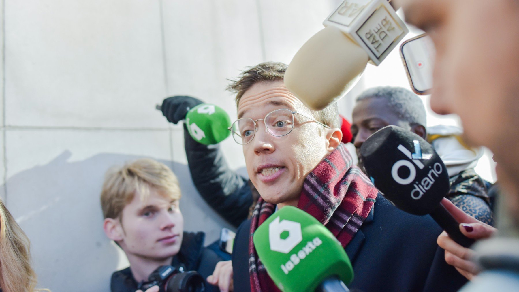 Iñigo Errejón, a su salida del juzgado. (EP)