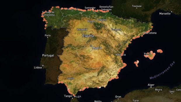 Mapa costas