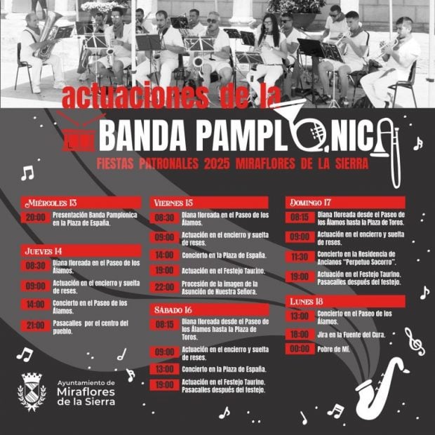 Programa fiestas patronales Miraflores de la Sierra