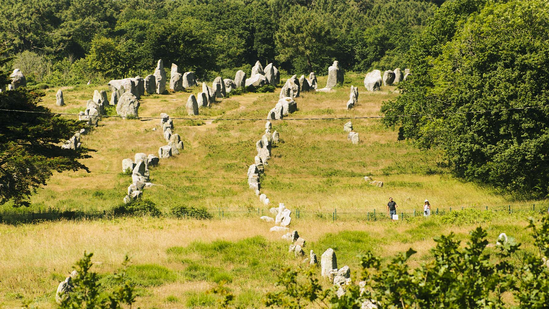 Alineamientos de piedra en Carnac. Foto: Frédéric Bisson en Flickr.