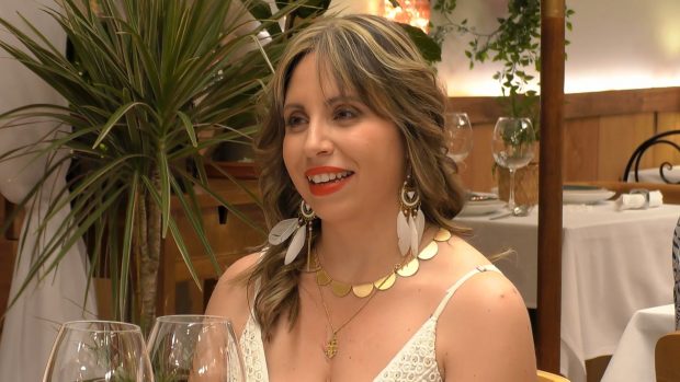 Aura en First Dates. (Mediaset)
