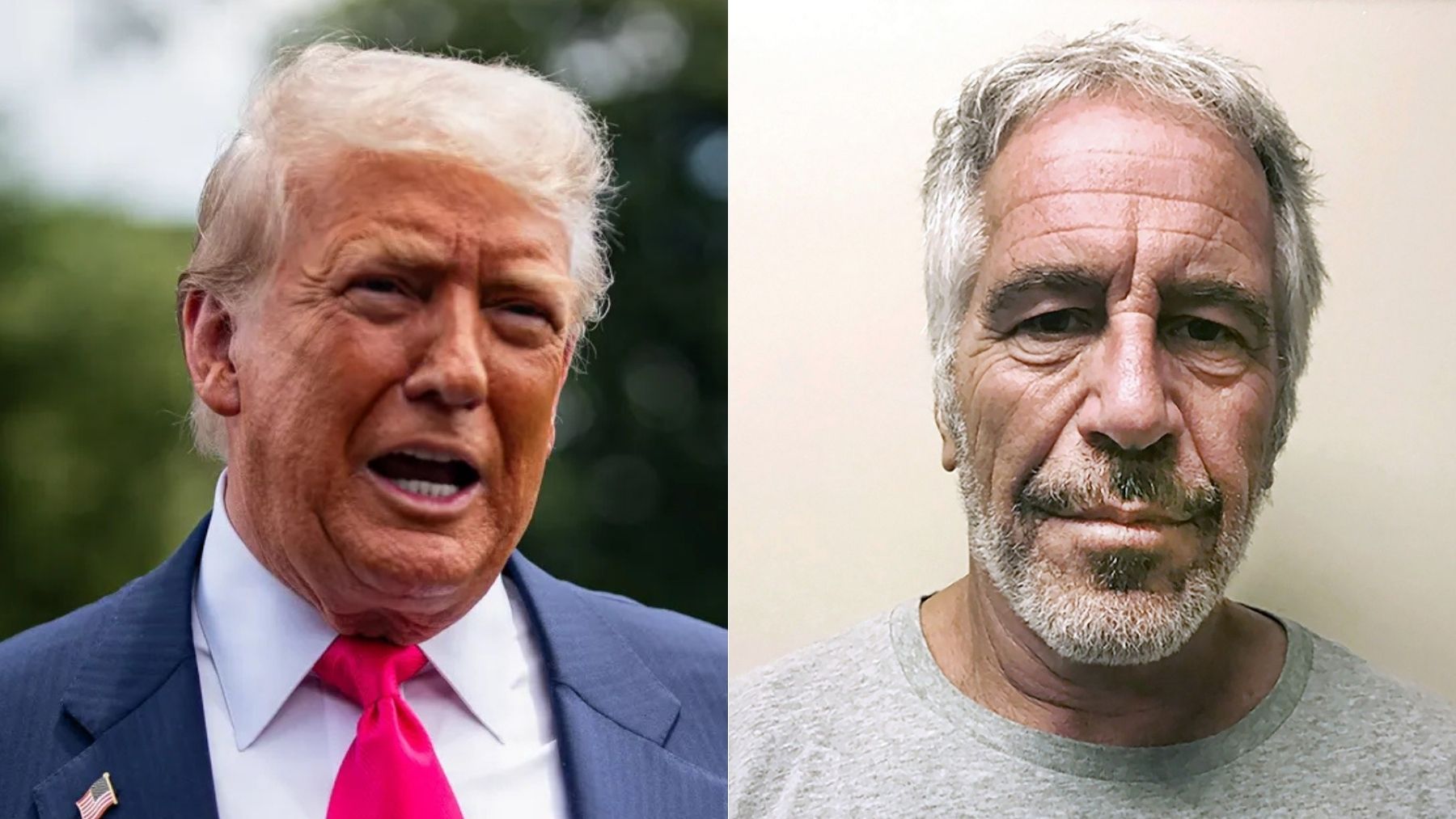 Trump y Epstein.