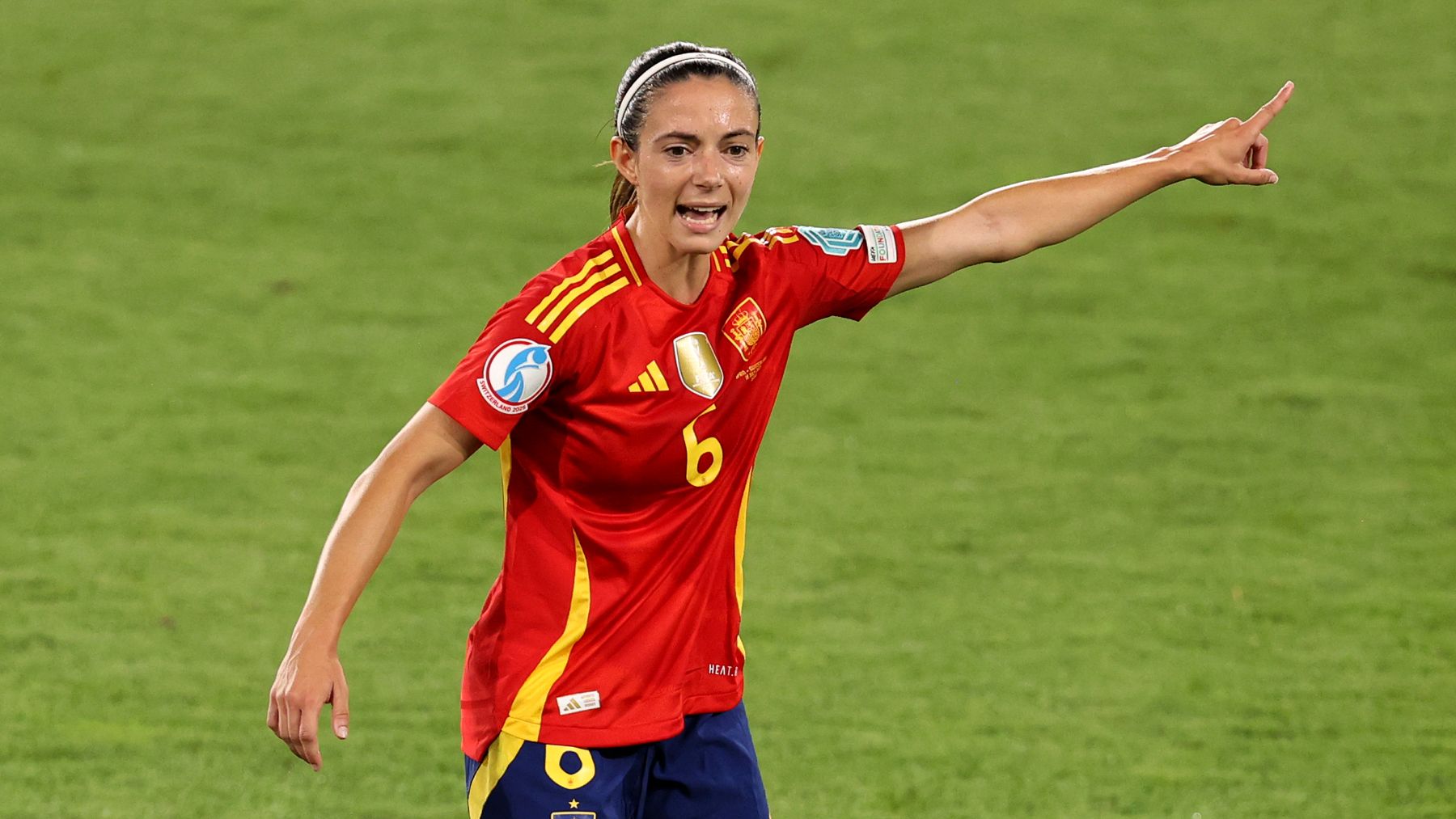 Aitana Bonmatí, ante Suiza. (Getty)