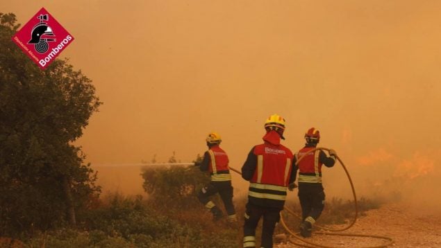 Incendio forestal UME Alicante