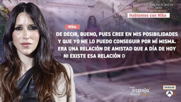 La cantante Nika en declaraciones a Espejo Público (Atresmedia).