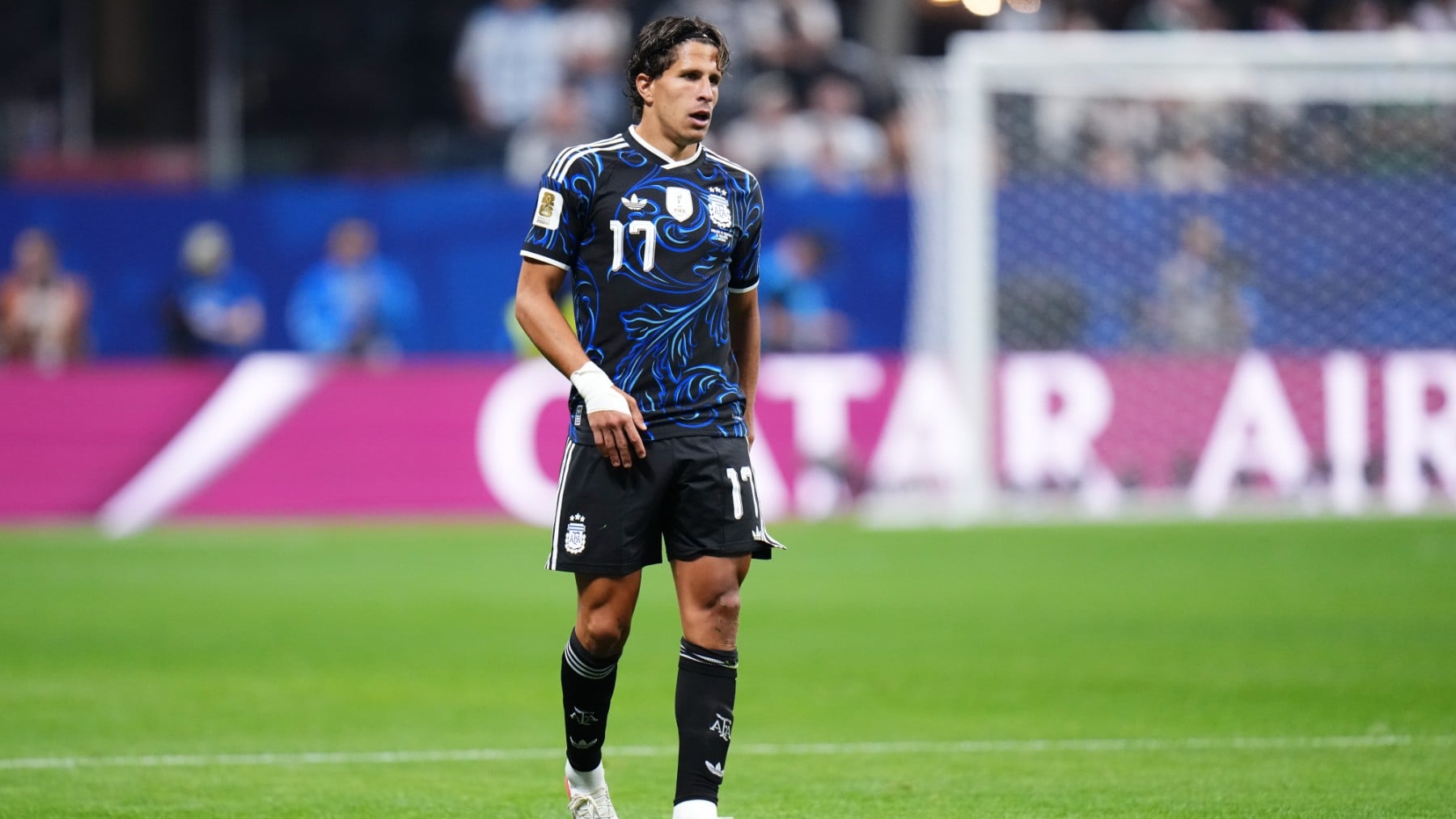 Giuliano Simeone durante un partido con Argentina en el Mundial. (Getty)