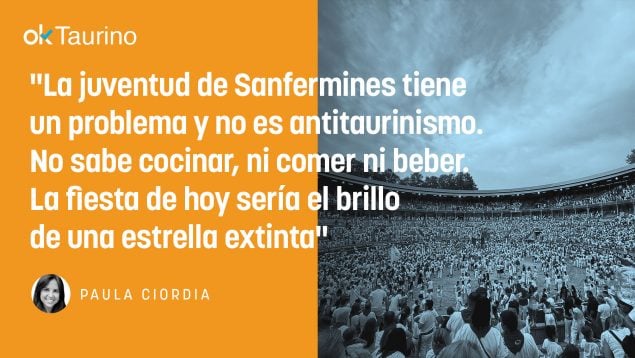 Pamplona fiesta, Paula Ciordia