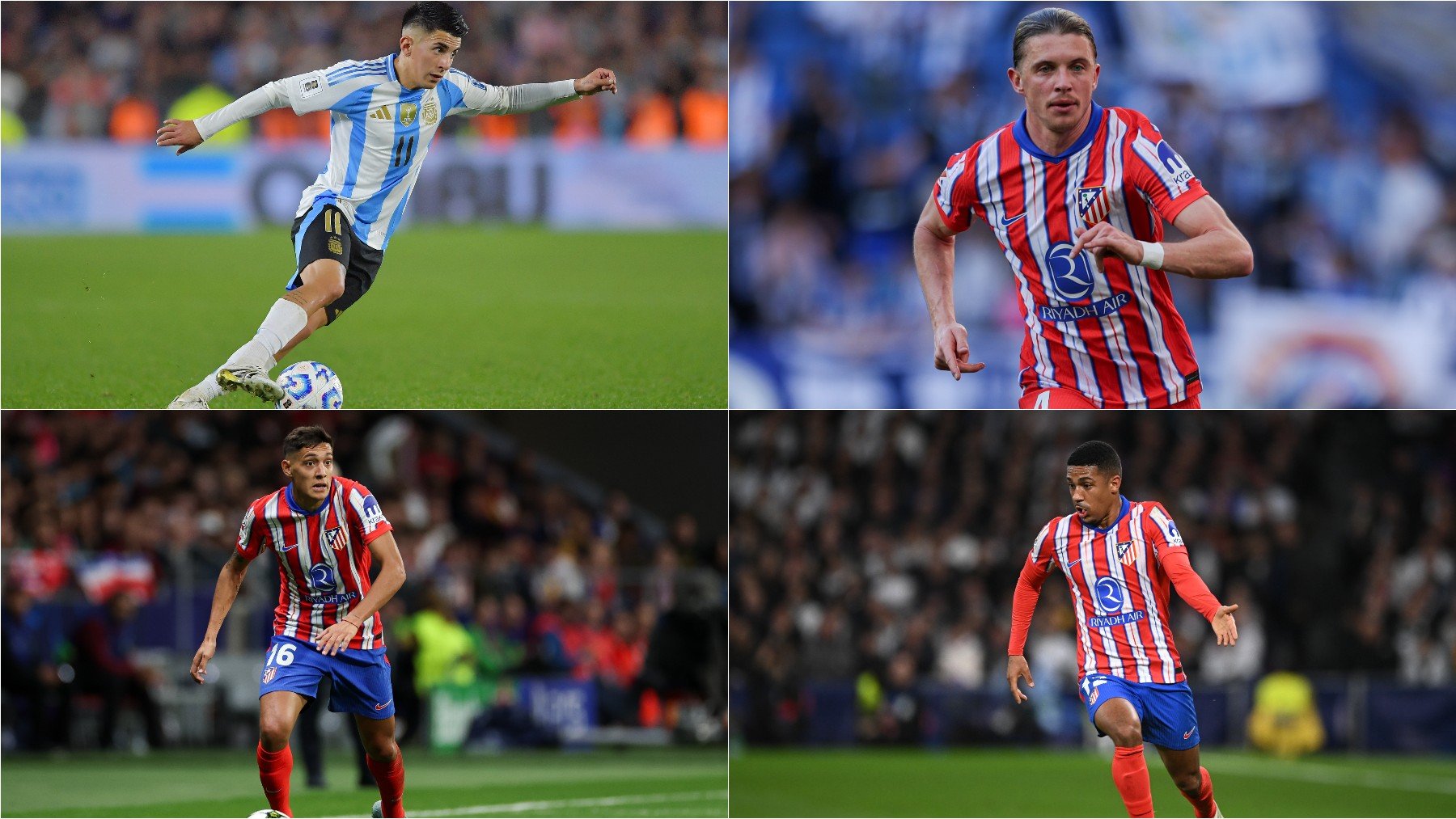 Almada, Gallaguer, Molina y Lino. (Getty)