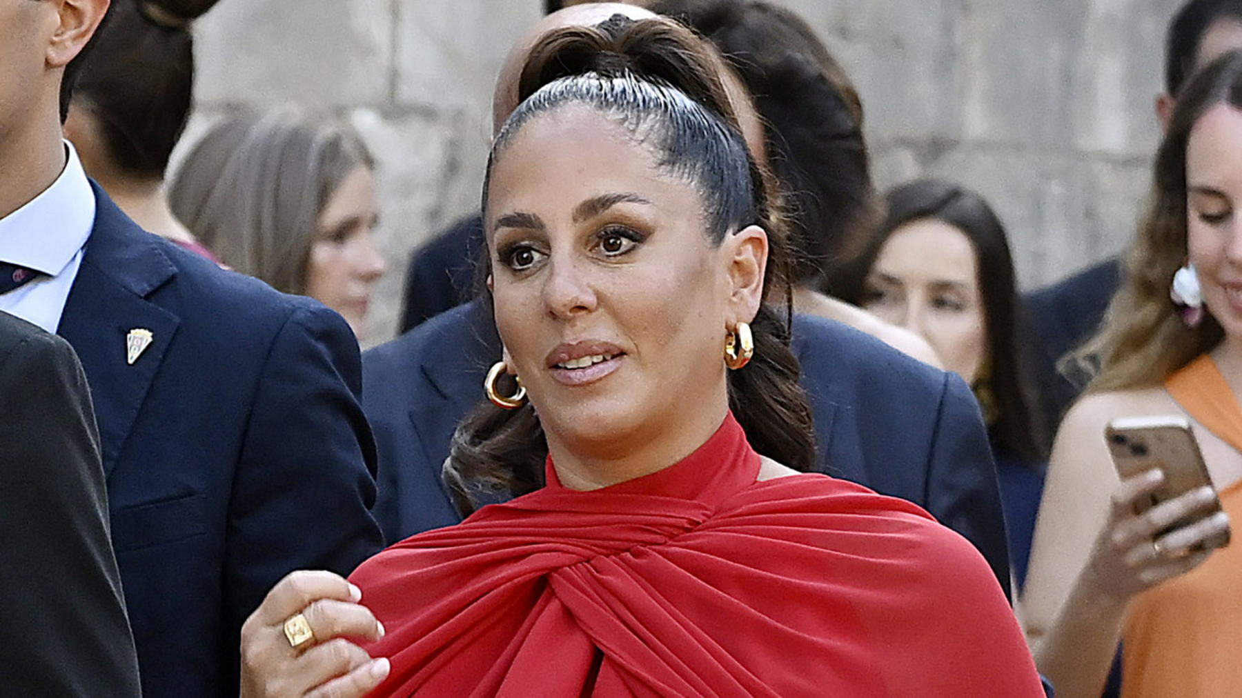 Anabel Pantoja en una boda. (Foto: Gtres)