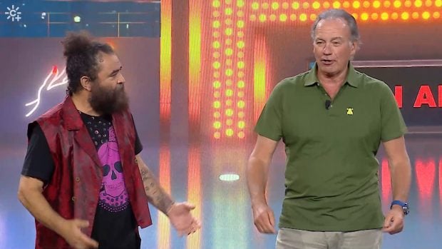 El Sevilla y Bertín Osborne en El Show de Bertín. (RTVA)