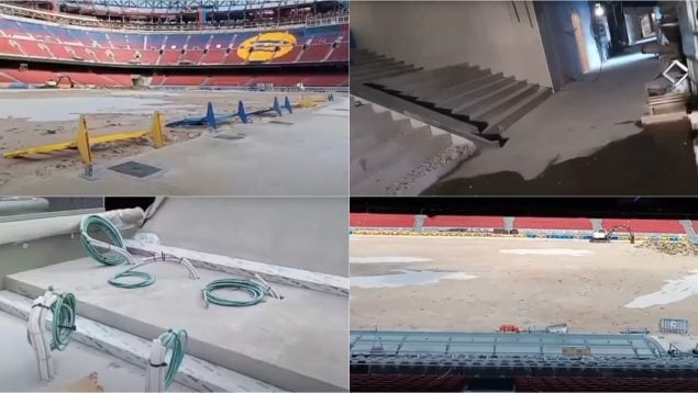 obras Camp Nou, trabajadores