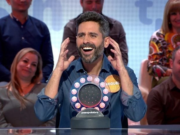 Miguel Diosdado en el plató de Pasapalabra (Atresmedia).