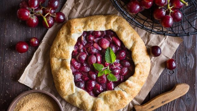 Receta con uvas