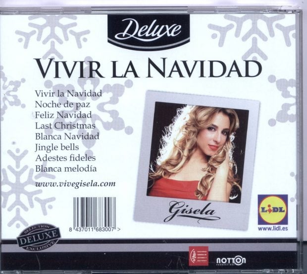 Portada del disco de Gisela que publicó con lidl.