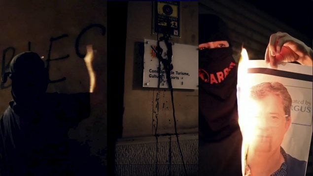 Acciones vandálicas de Arran en Mallorca.