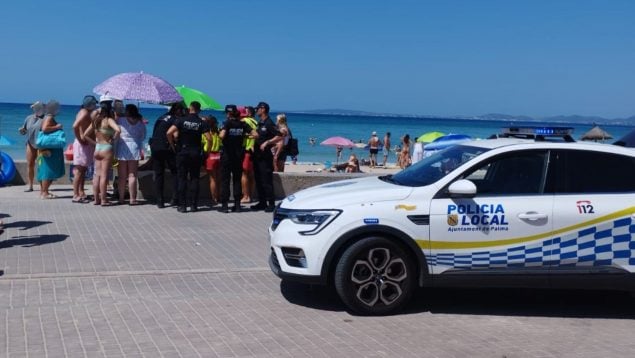 Playa de Palma mordedura tiburón turista